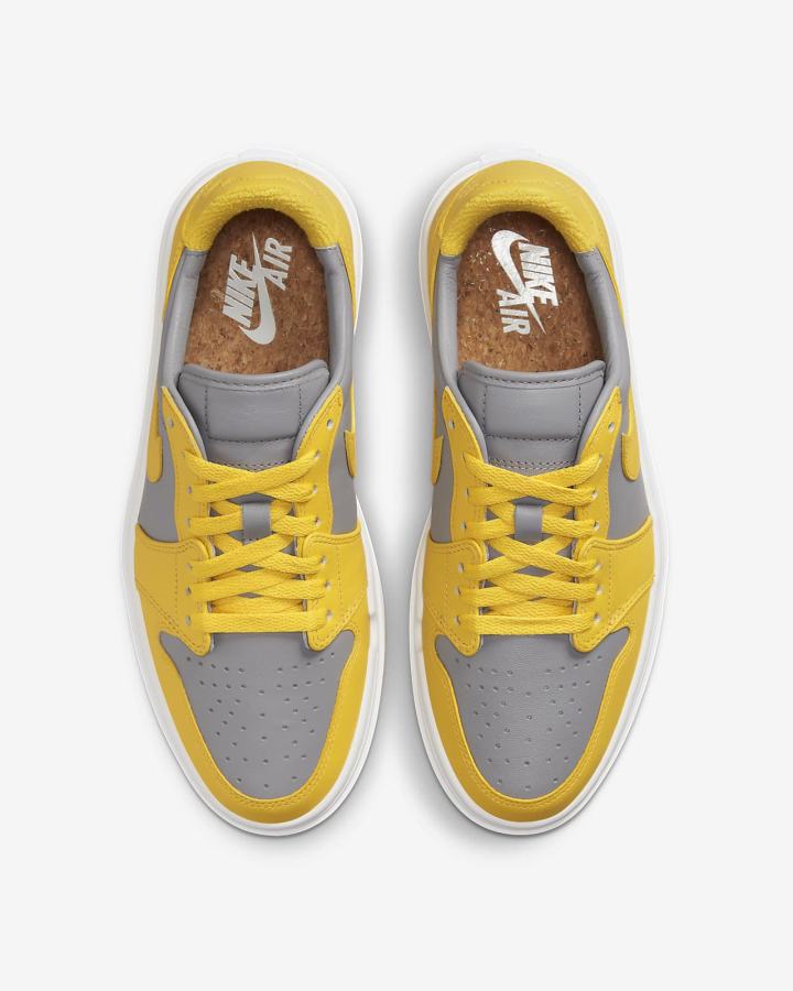 Zapatillas Nike Air Jordan 1 Elevate Low Mujer Gris Blancas | AVOXC-8367