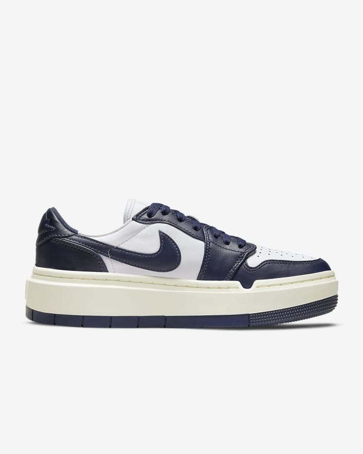 Zapatillas Nike Air Jordan 1 Elevate Low Mujer Blancas Azul Marino | YNTOH-5234
