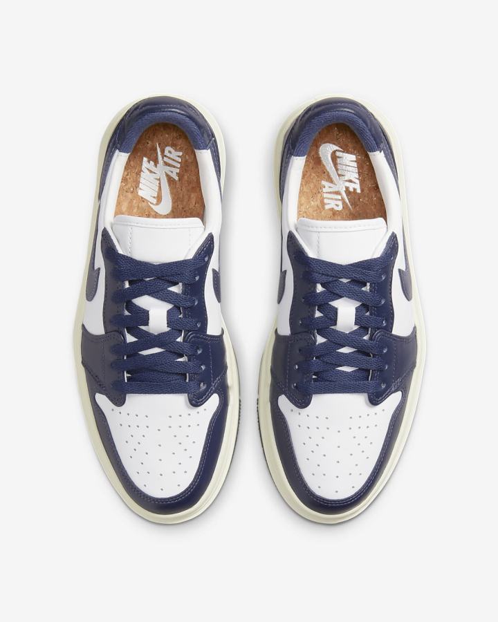 Zapatillas Nike Air Jordan 1 Elevate Low Mujer Blancas Azul Marino | YNTOH-5234