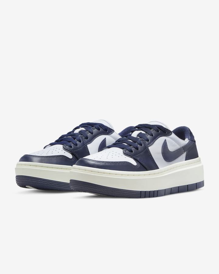 Zapatillas Nike Air Jordan 1 Elevate Low Mujer Blancas Azul Marino | YNTOH-5234