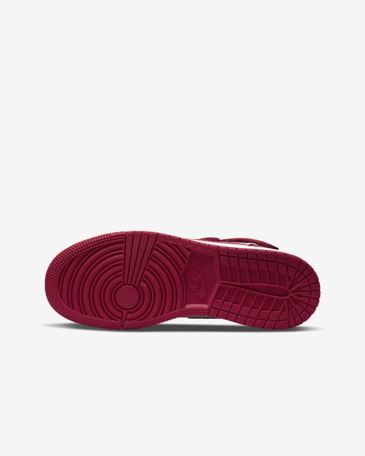 Zapatillas Nike Air Jordan 1 Hi FlyEase Kids Niño Rojas Blancas | IJLWB-8217