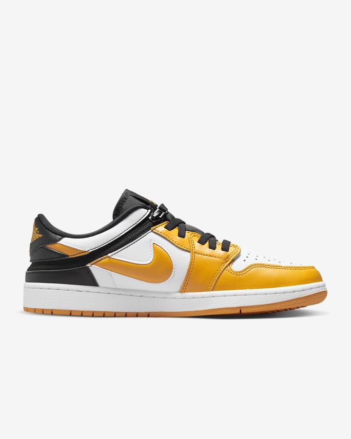 Zapatillas Nike Air Jordan 1 Low FlyEase Easy On/Off Hombre Blancas Negras | GESTH-4897