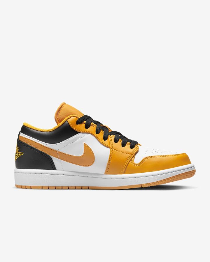 Zapatillas Nike Air Jordan 1 Low Hombre Blancas Negras | VKANG-0725