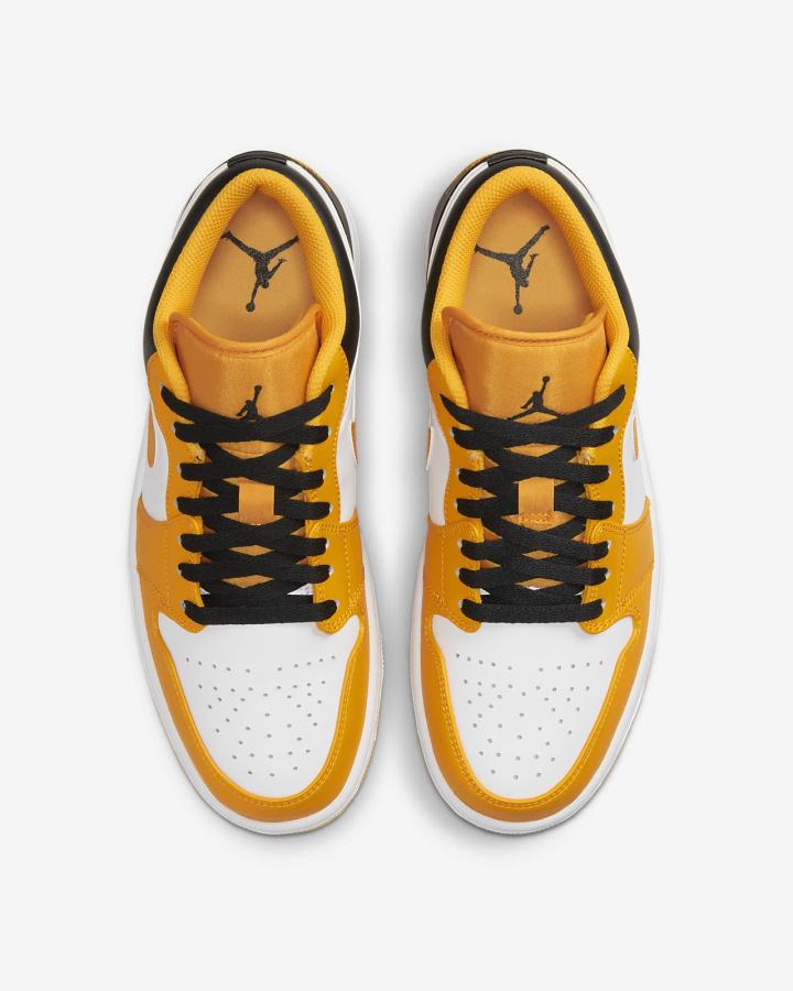 Zapatillas Nike Air Jordan 1 Low Hombre Blancas Negras | VKANG-0725