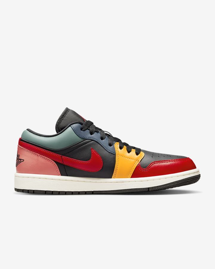 Zapatillas Nike Air Jordan 1 Low SE Mujer Negras Azules Rojas | FNYKB-3162