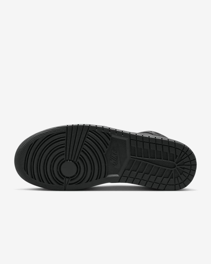 Zapatillas Nike Air Jordan 1 Mid Hombre Negras | NSDHV-7592