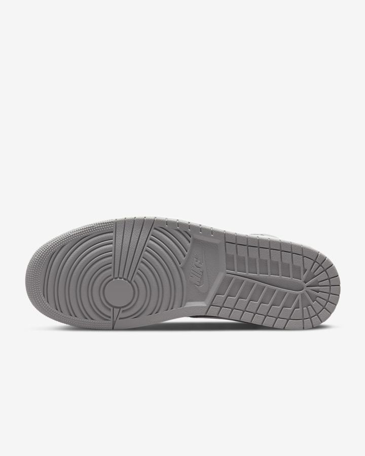 Zapatillas Nike Air Jordan 1 Mid SE Hombre Negras Blancas Gris Claro Rojas | XHMWG-2045