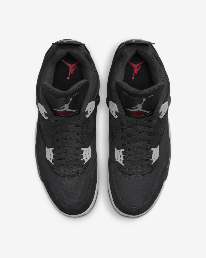 Zapatillas Nike Air Jordan 4 Retro SE Hombre Negras Blancas Rojas Gris Claro | KMZRA-9147