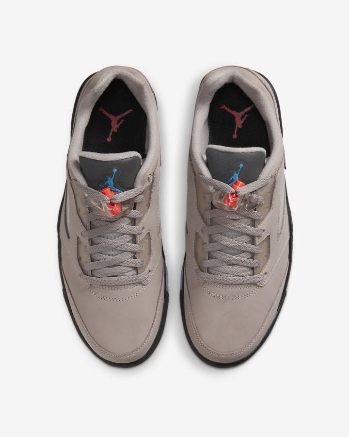 Zapatillas Nike Air Jordan 5 Retro Low PSG Hombre Negras Moradas Azul Real | JNDYE-8095