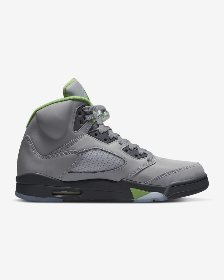 Zapatillas Nike Air Jordan 5 Retro “Green Bean” Hombre Plateadas Gris Verde | BSHRD-1534