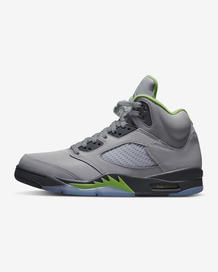Zapatillas Nike Air Jordan 5 Retro “Green Bean” Hombre Plateadas Gris Verde | BSHRD-1534