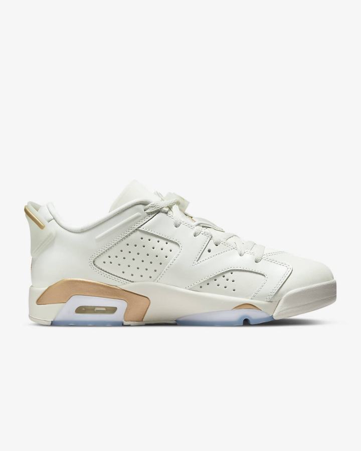 Zapatillas Nike Air Jordan 6 Retro Low Hombre Metal Doradas | TMLPF-0386