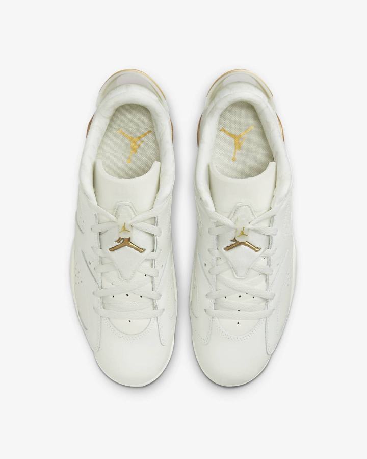 Zapatillas Nike Air Jordan 6 Retro Low Hombre Metal Doradas | TMLPF-0386