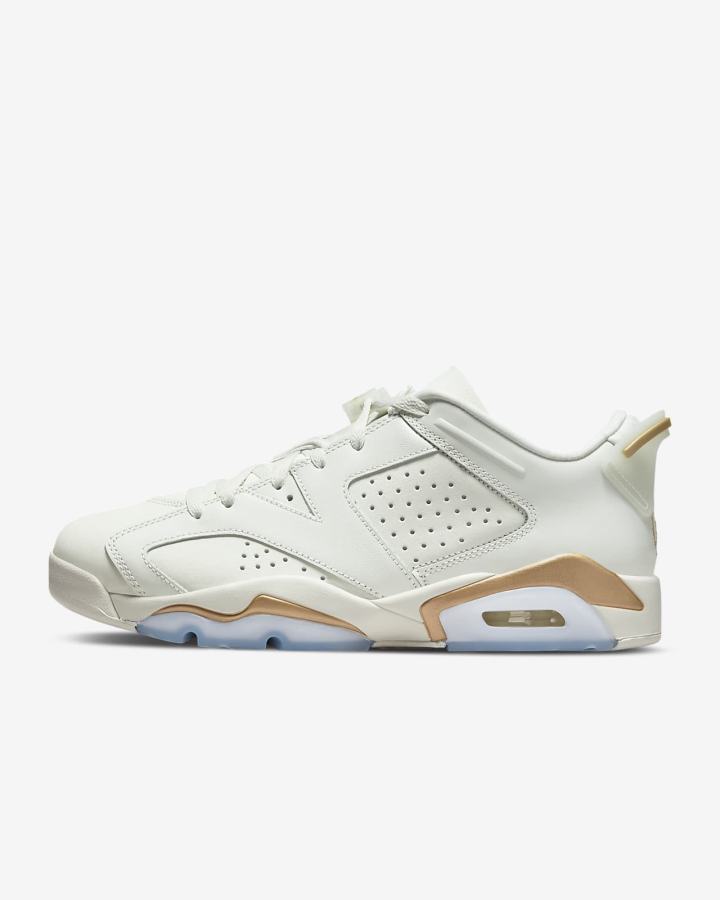 Zapatillas Nike Air Jordan 6 Retro Low Hombre Metal Doradas | TMLPF-0386