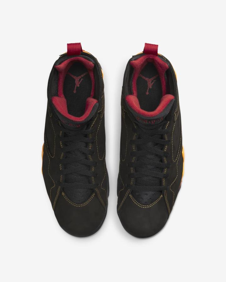 Zapatillas Nike Air Jordan 7 Retro Hombre Negras Rojas Naranjas | LEZDI-4678