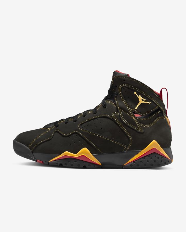 Zapatillas Nike Air Jordan 7 Retro Hombre Negras Rojas Naranjas | LEZDI-4678