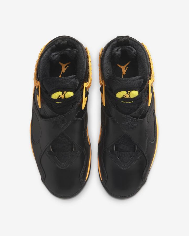 Zapatillas Nike Air Jordan 8 Retro Mujer Negras Amarillo | IOGUZ-6491