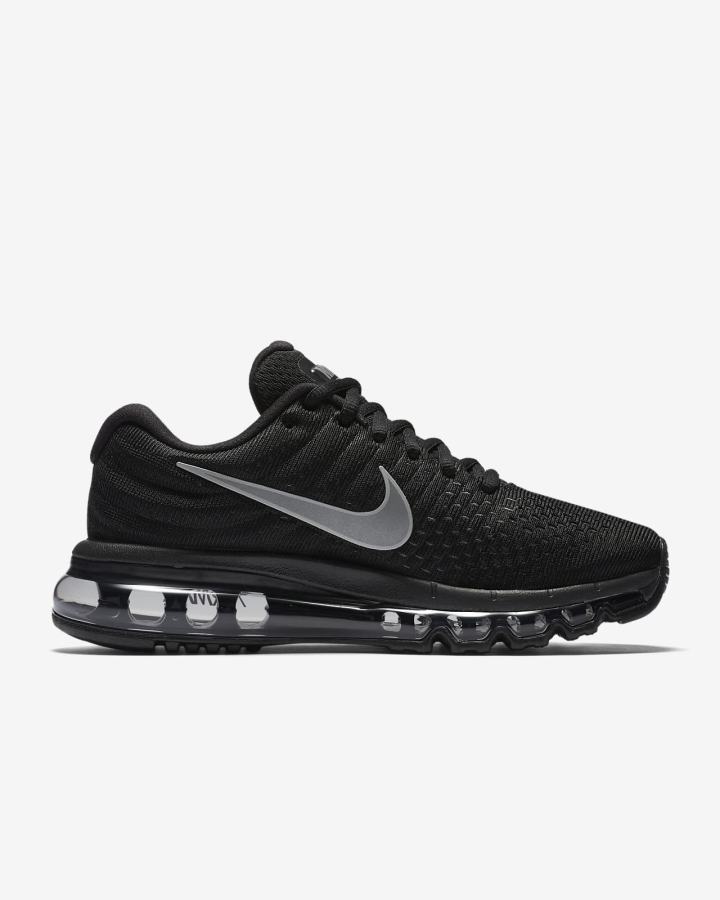 Zapatillas Nike Air Max 2017 Mujer Negras Gris Oscuro Blancas | NBIWK-4038