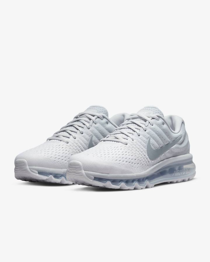 Zapatillas Nike Air Max 2017 Mujer Plateadas Blancas Gris | LQVNP-6740