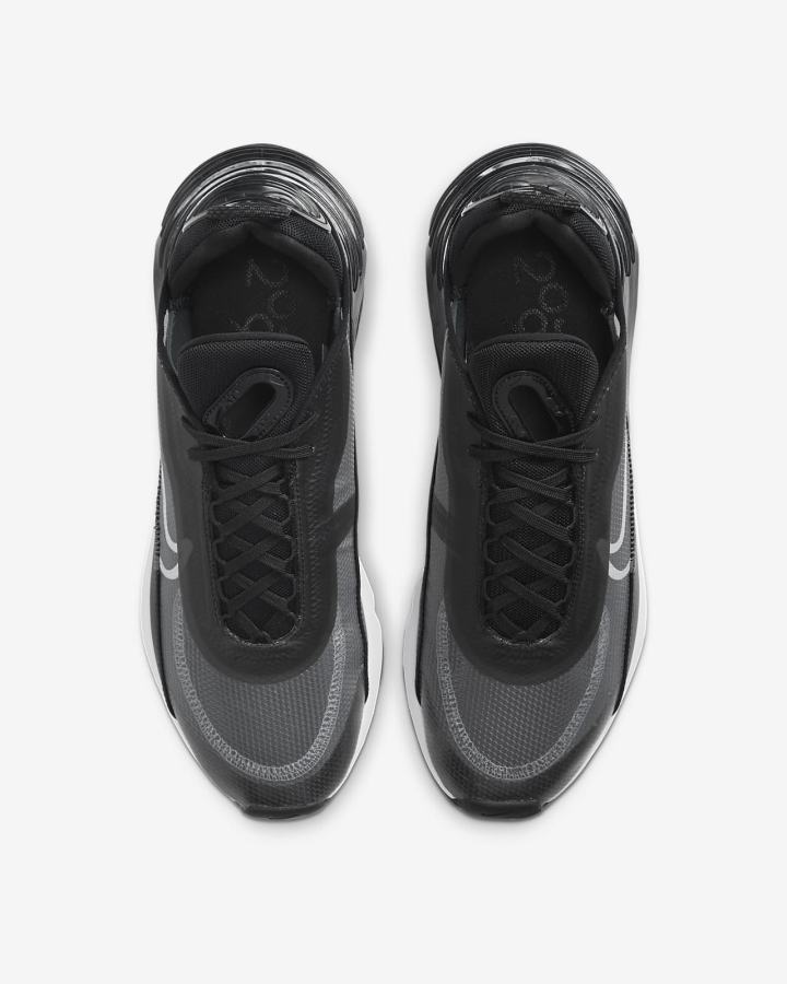Zapatillas Nike Air Max 2090 Hombre Negras Gris Gris Oscuro Blancas | FDPHC-1068