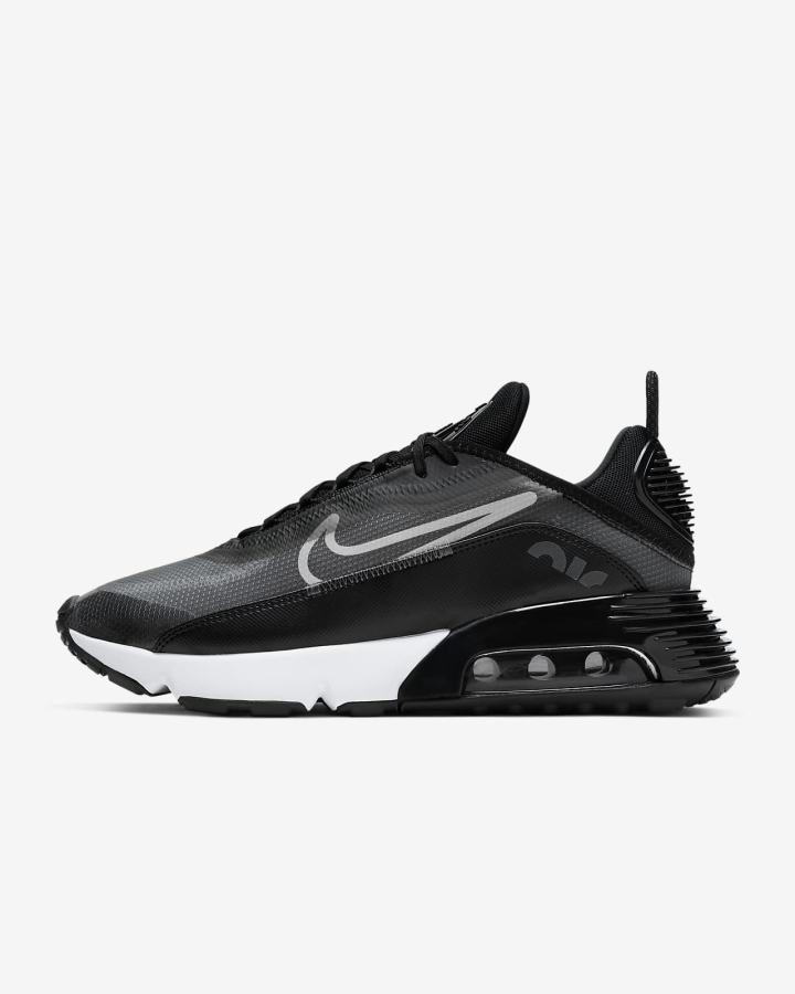 Zapatillas Nike Air Max 2090 Hombre Negras Gris Gris Oscuro Blancas | FDPHC-1068