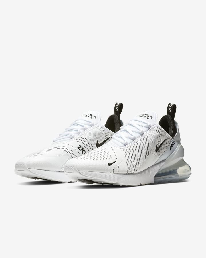 Zapatillas Nike Air Max 270 Hombre Blancas Negras | ANLOE-4132