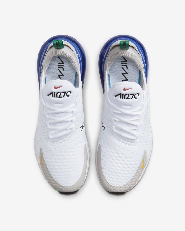 Zapatillas Nike Air Max 270 Hombre Blancas Azul Real Rojas | AYCZT-7853