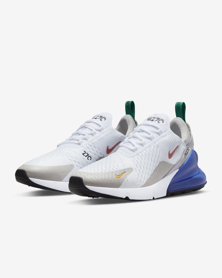 Zapatillas Nike Air Max 270 Hombre Blancas Azul Real Rojas | AYCZT-7853