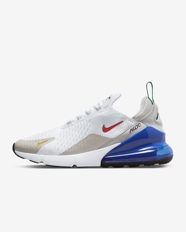 Zapatillas Nike Air Max 270 Hombre Blancas Azul Real Rojas | AYCZT-7853