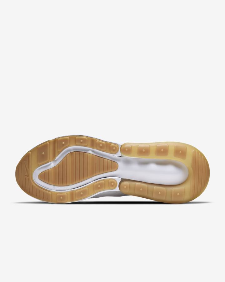 Zapatillas Nike Air Max 270 Hombre Blancas Marrones Claro Blancas | HNAPO-5902
