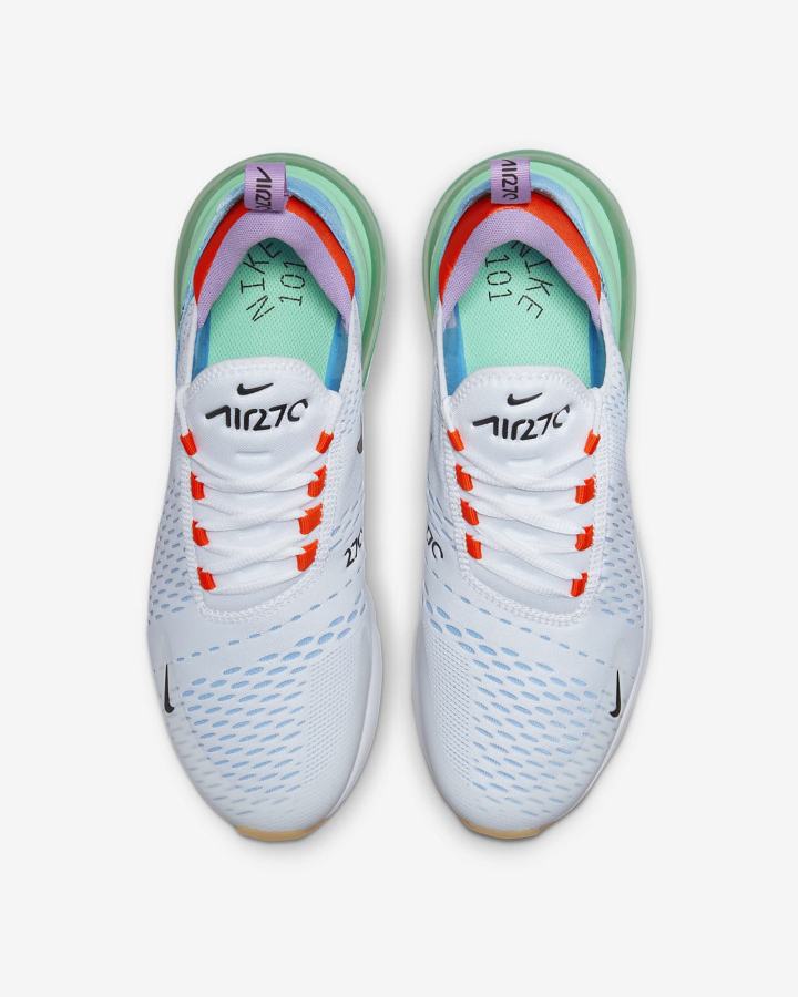 Zapatillas Nike Air Max 270 Hombre Blancas Naranjas Verde Negras | NCHDW-0694