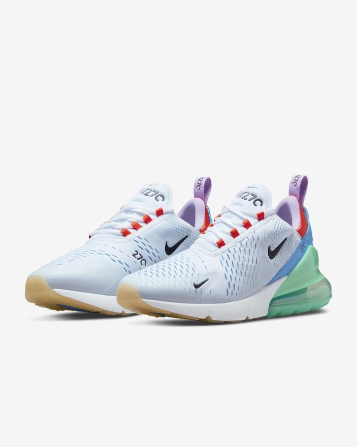Zapatillas Nike Air Max 270 Hombre Blancas Naranjas Verde Negras | NCHDW-0694