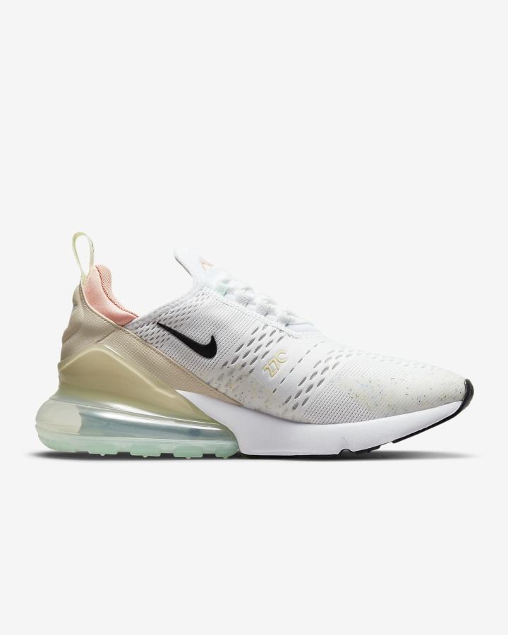 Zapatillas Nike Air Max 270 Hombre Blancas Plateadas Negras | YIXUW-2108