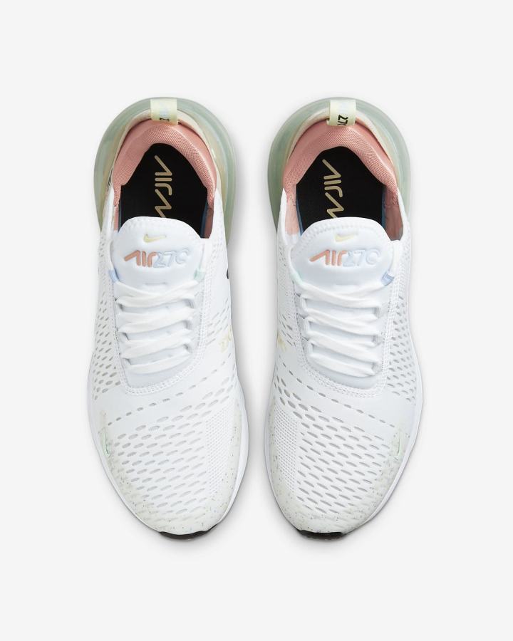 Zapatillas Nike Air Max 270 Hombre Blancas Plateadas Negras | YIXUW-2108