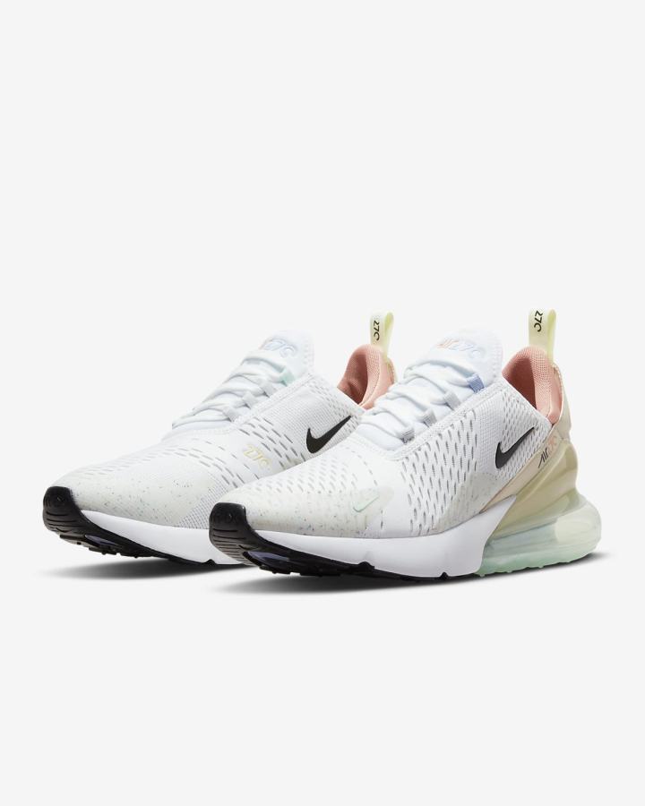 Zapatillas Nike Air Max 270 Hombre Blancas Plateadas Negras | YIXUW-2108