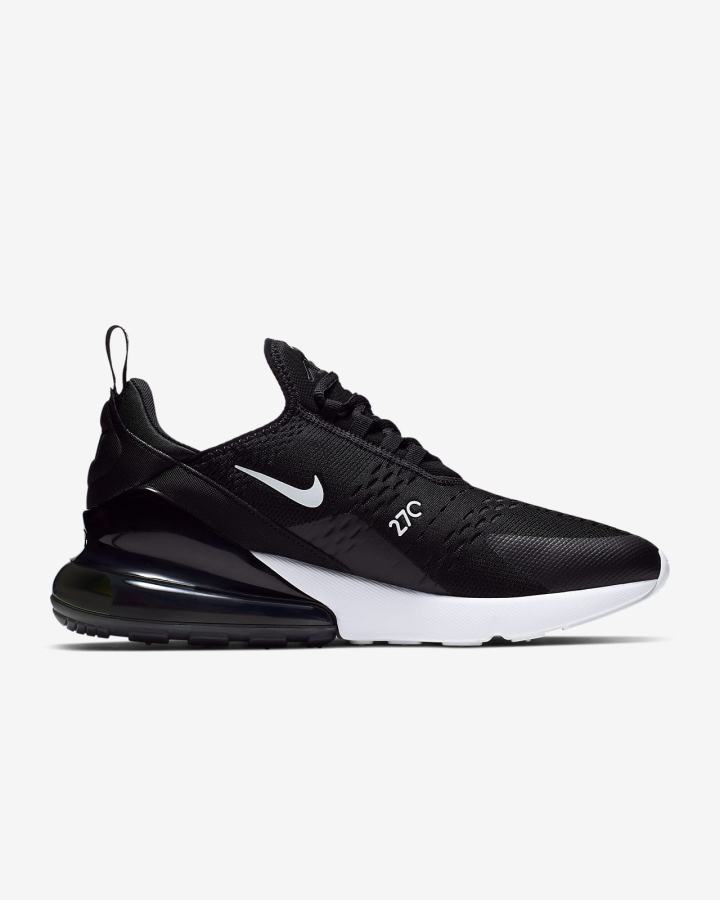 Zapatillas Nike Air Max 270 Hombre Negras Blancas Rojas Gris Oscuro | HKVUP-6741