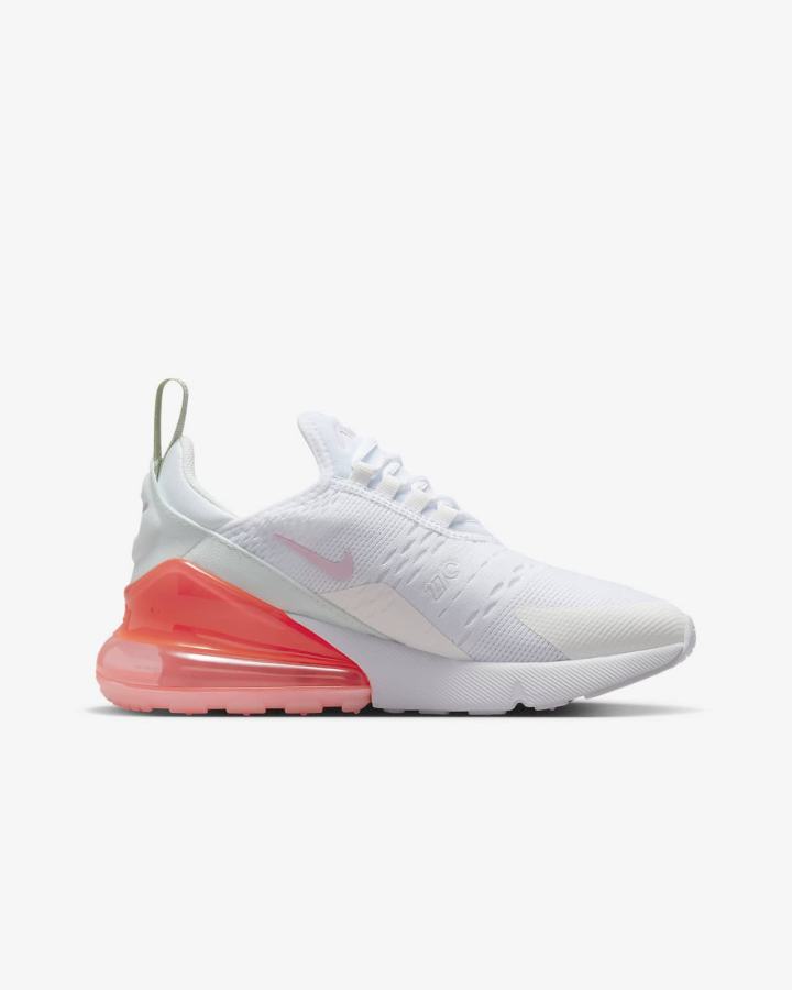 Zapatillas Nike Air Max 270 Kids Niña Blancas Rosas | JLAQN-6240