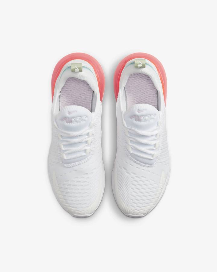 Zapatillas Nike Air Max 270 Kids Niña Blancas Rosas | JLAQN-6240