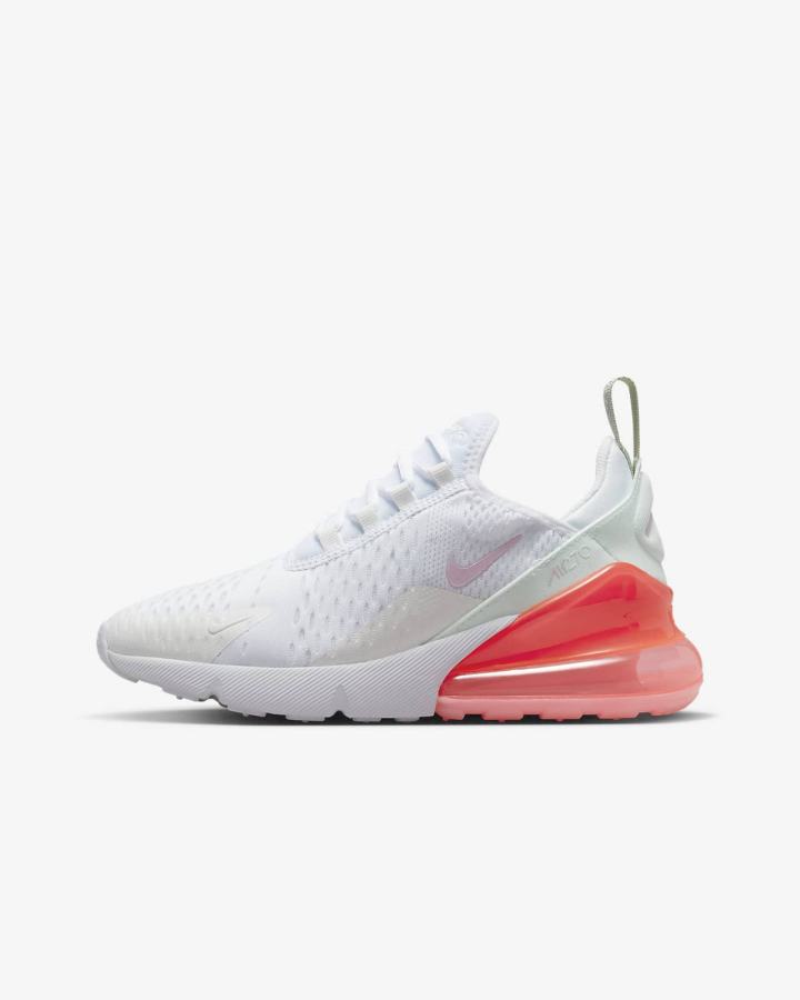 Zapatillas Nike Air Max 270 Kids Niña Blancas Rosas | JLAQN-6240