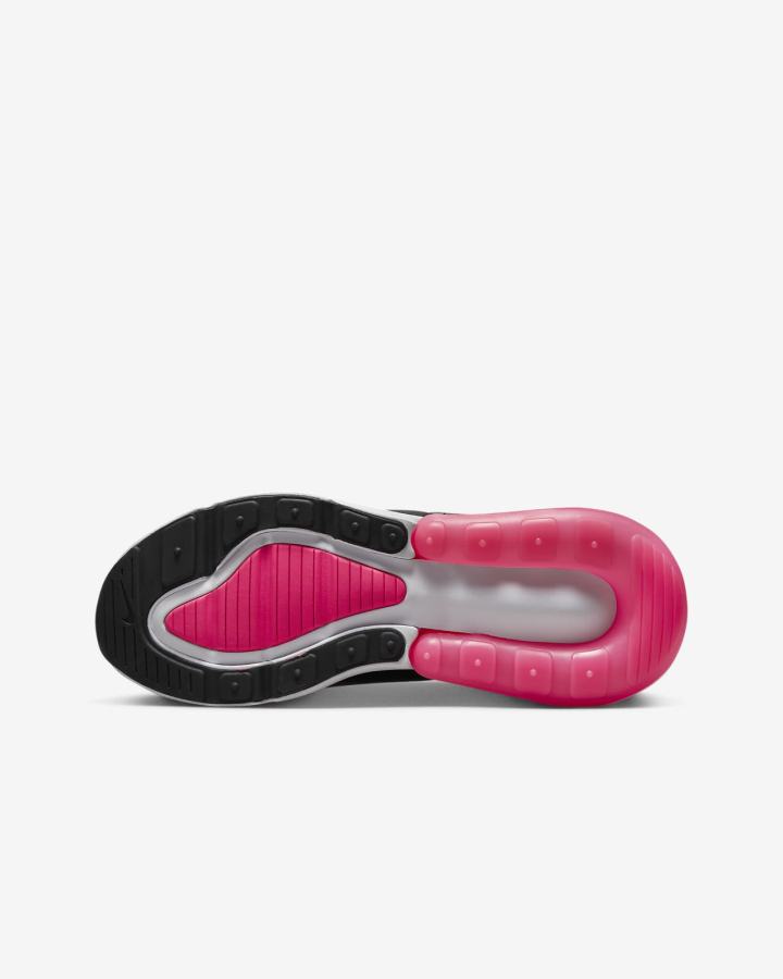 Zapatillas Nike Air Max 270 Kids Niña Gris Negras Blancas Rosas | CWLMU-6248