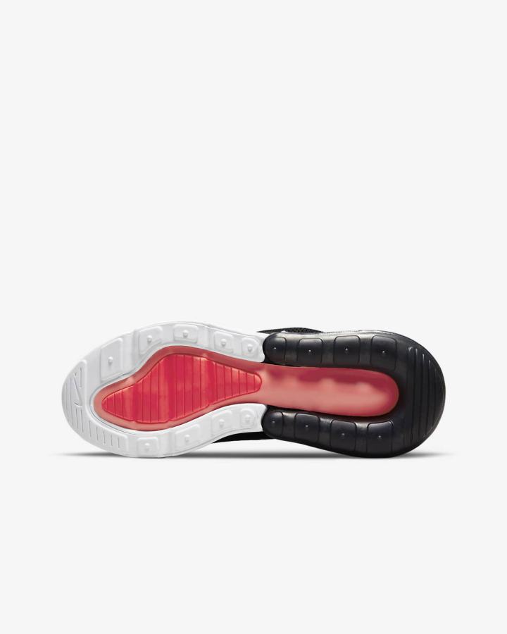 Zapatillas Nike Air Max 270 Kids Niña Negras Gris Oscuro Blancas | EZAXC-9182