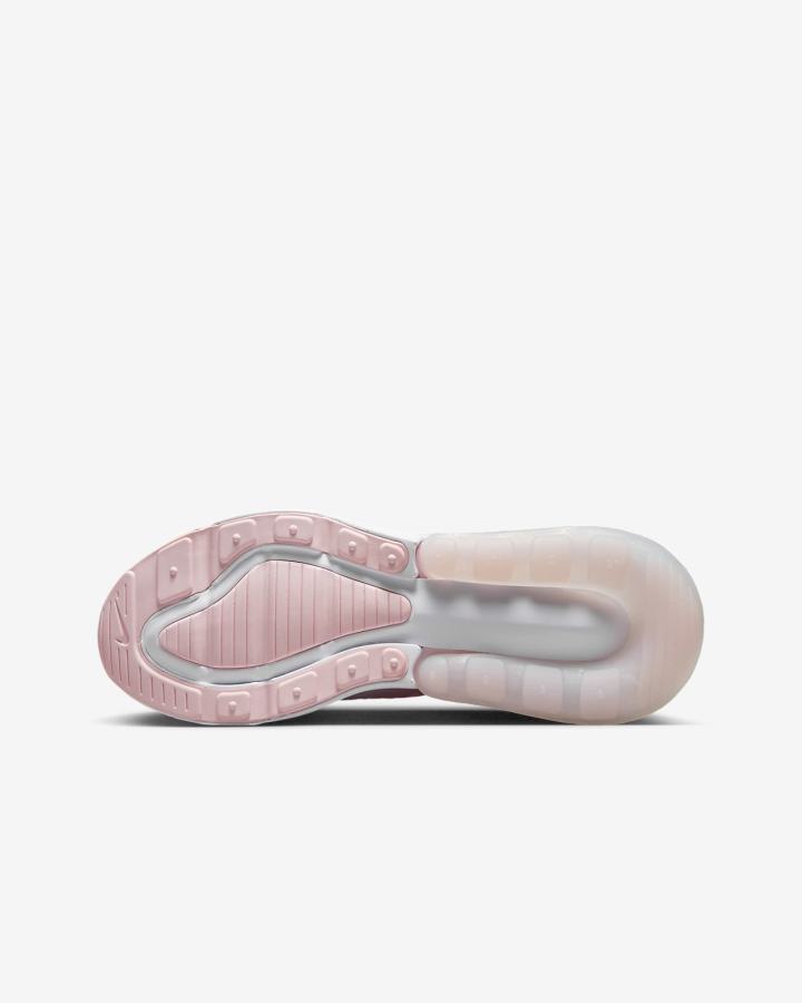 Zapatillas Nike Air Max 270 Kids Niña Rosas Blancas | RZIKS-4317