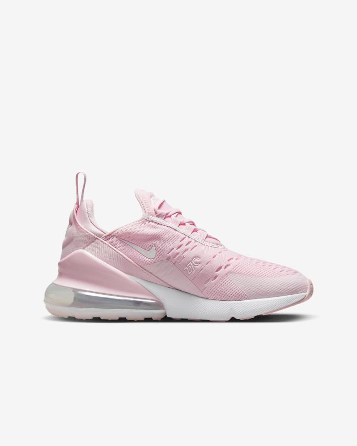 Zapatillas Nike Air Max 270 Kids Niña Rosas Blancas | RZIKS-4317
