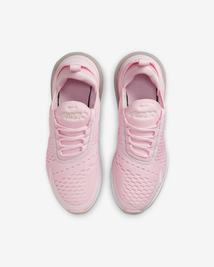 Zapatillas Nike Air Max 270 Kids Niña Rosas Blancas | RZIKS-4317