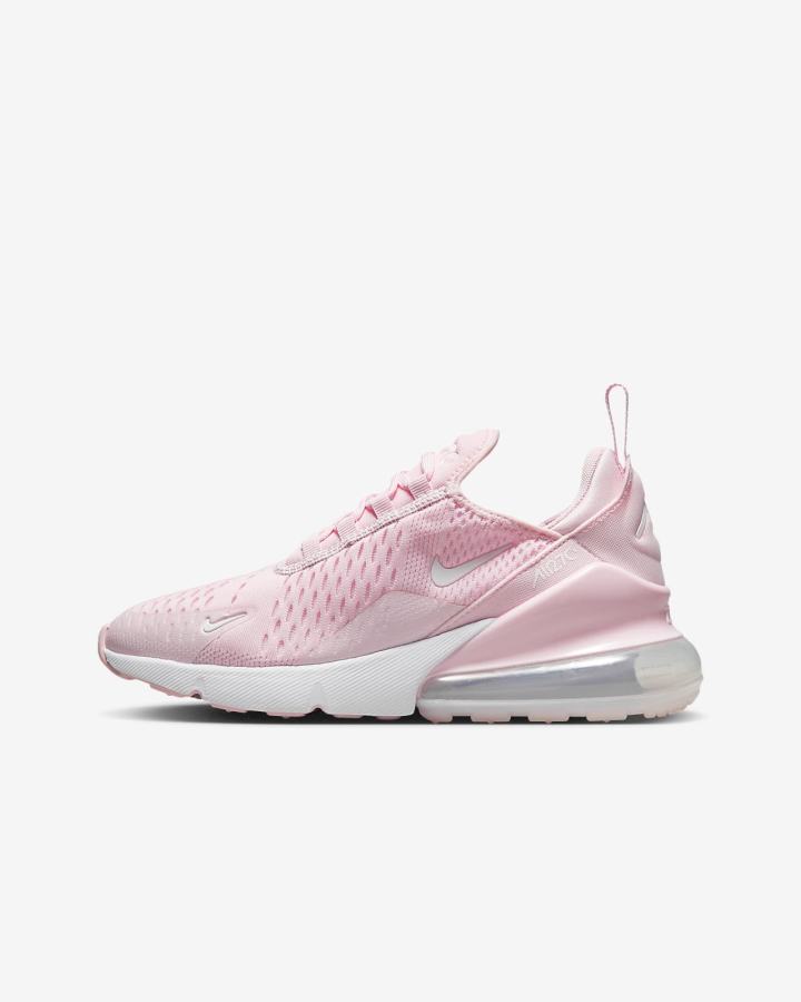 Zapatillas Nike Air Max 270 Kids Niña Rosas Blancas | RZIKS-4317