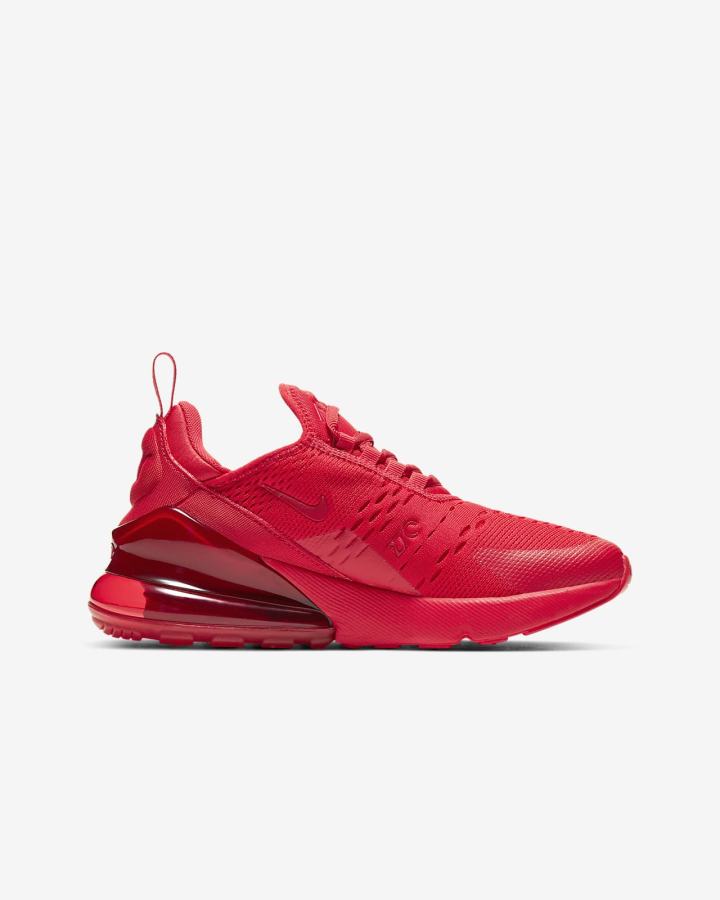Zapatillas Nike Air Max 270 Kids Niña Rojas Negras Rojas | TMSVZ-1739
