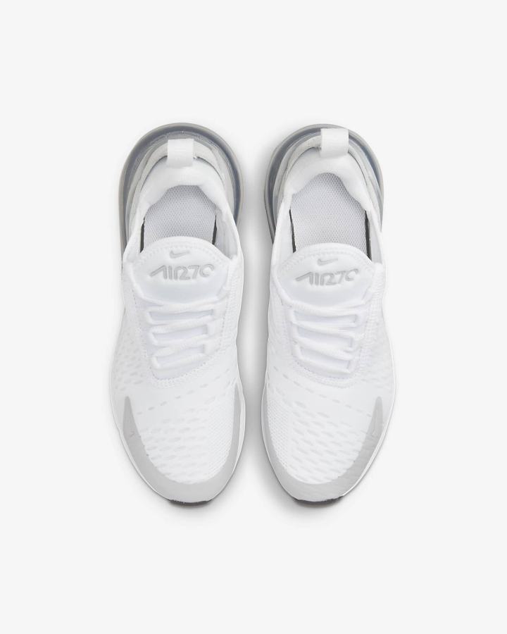Zapatillas Nike Air Max 270 Kids Niño Blancas Gris Negras | XDPUB-1890
