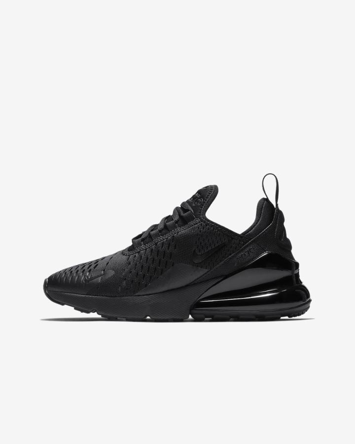 Zapatillas Nike Air Max 270 Kids Niño Negras | NVULY-0165
