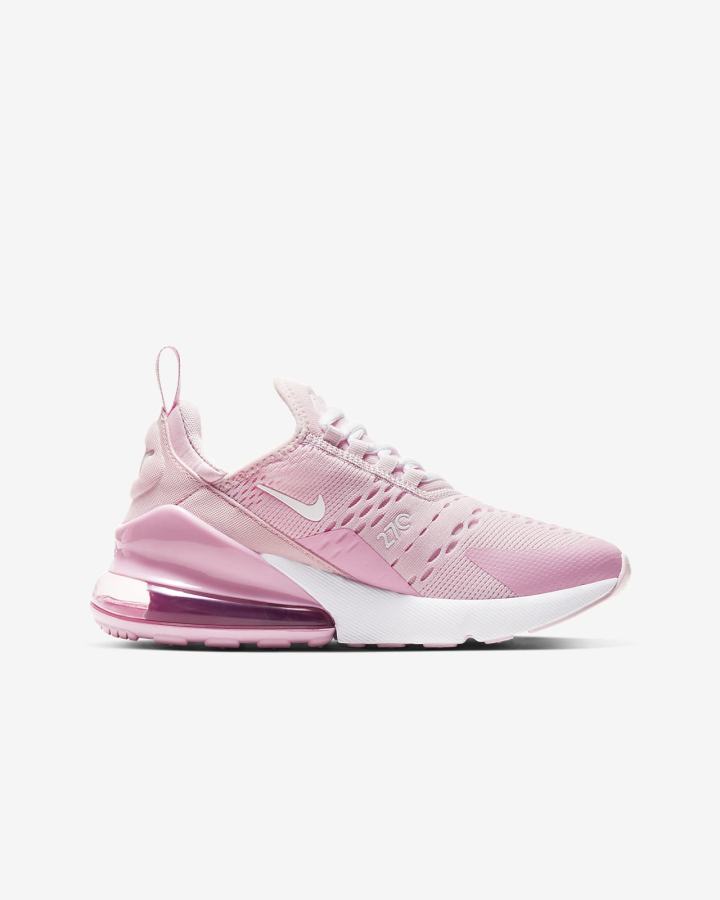 Zapatillas Nike Air Max 270 Kids Niño Rosas Blancas | APTFO-9386