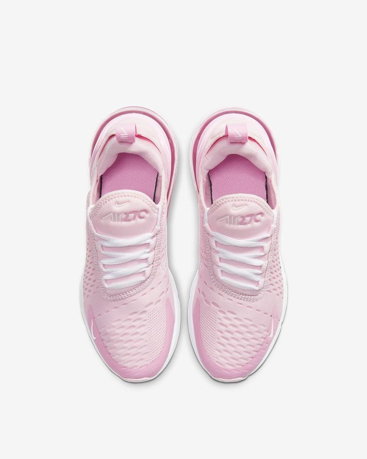 Zapatillas Nike Air Max 270 Kids Niño Rosas Blancas | APTFO-9386